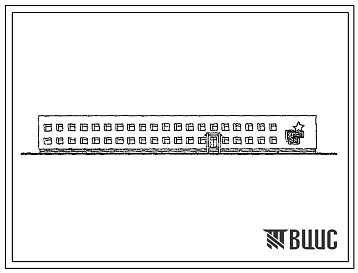 Фасады Типовой проект ВП 347-81.82.Т (12-47-КК) Комплексное основное здание на 100 человек со стенами из кирпича и внутренним каркасом серии ИИ-04